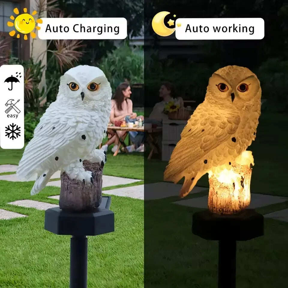 🔥 Holiday Special 50% OFF 🔥 Waterproof Solar Owl Light