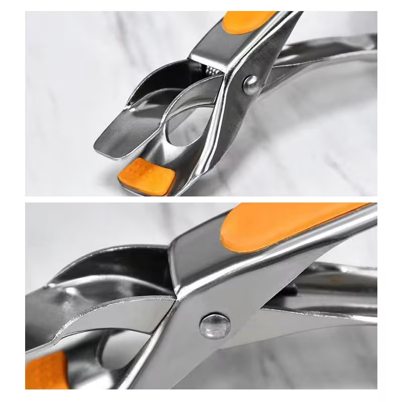 2-Pack Stainless Steel Heat-Resistant Clamping Pliers | Non-Slip