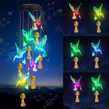 💥 Hot Sale 🌟 Color-changing LED Creative Solar Wind Chimes