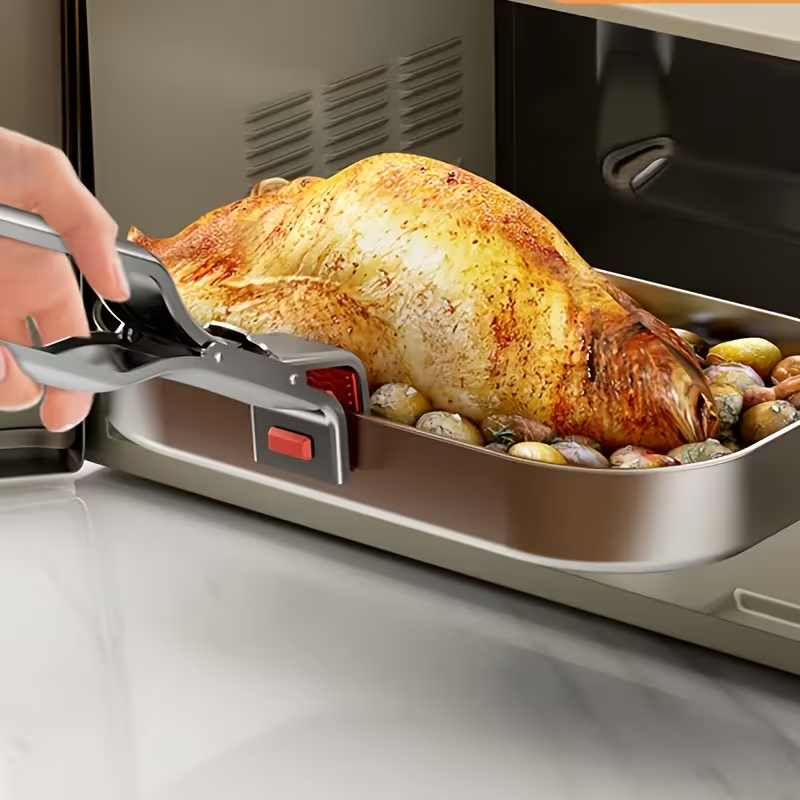 Stainless steel heating clips, non-slip, high-temperature resistant oven tray clips