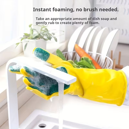 Cleaning gloves, dishcloths, kitchen sponges, scouring pads