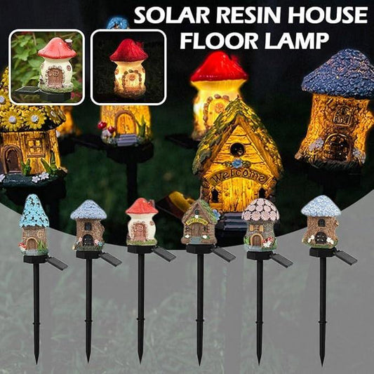 💥 Hot Sale 🌟 LED Solar-Powered Resin House Light