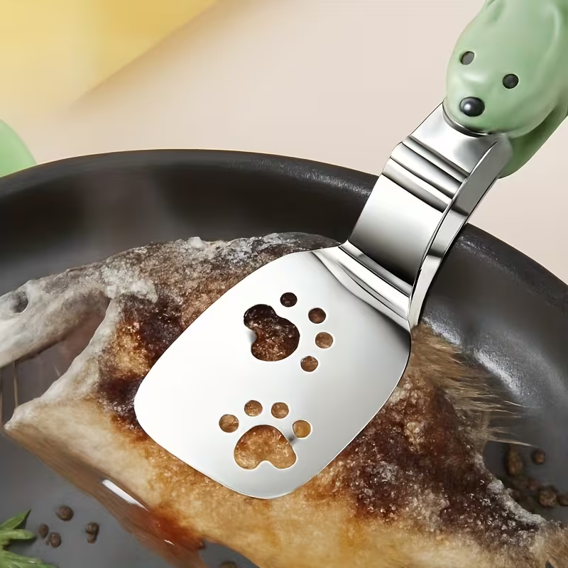 Stainless Steel Fish Spatula for Home Use, Portable Kitchen Tool That Can Be Used As Both a Clamp And a Spatula, Multifunctional Kitchen Utensil