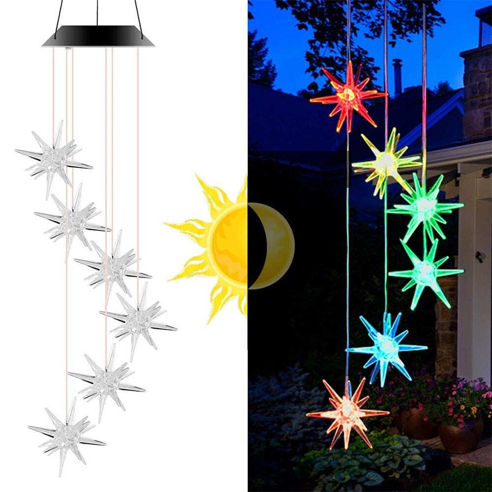 💥 Hot Sale 🌟 Color-changing LED Creative Solar Wind Chimes
