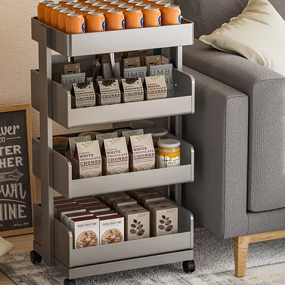 Heavy Duty | Mobile 1-Piece Wheeled Multi-Function Storage Trolley