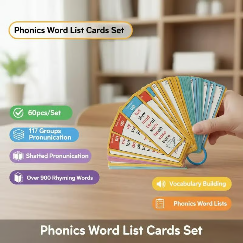 🔥Hot Sale 50% OFF🔥Phonics Word List Card Set