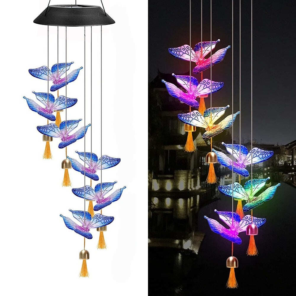 💥 Hot Sale 🌟 Color-changing LED Creative Solar Wind Chimes