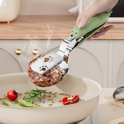 Stainless Steel Fish Spatula for Home Use, Portable Kitchen Tool That Can Be Used As Both a Clamp And a Spatula, Multifunctional Kitchen Utensil