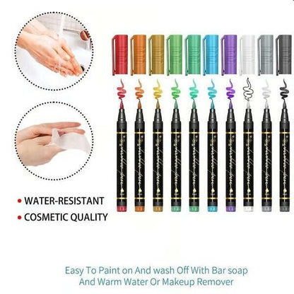 🔥Hot Sale 50% OFF🔥15 Colors Temporary Tattoo Markers