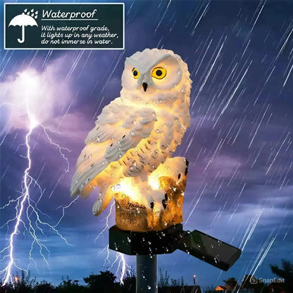 🔥 Holiday Special 50% OFF 🔥 Waterproof Solar Owl Light