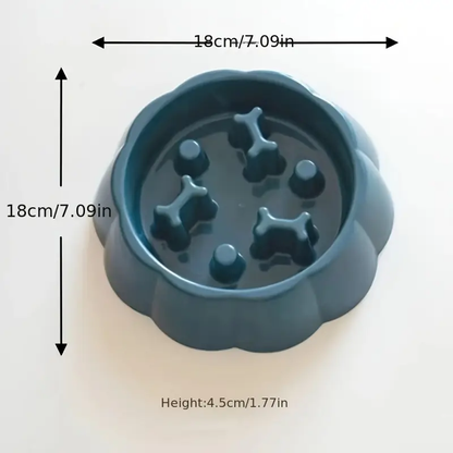 Slow-feeding bowl for small to medium-sized dogs - anti-swallowing dog bowl