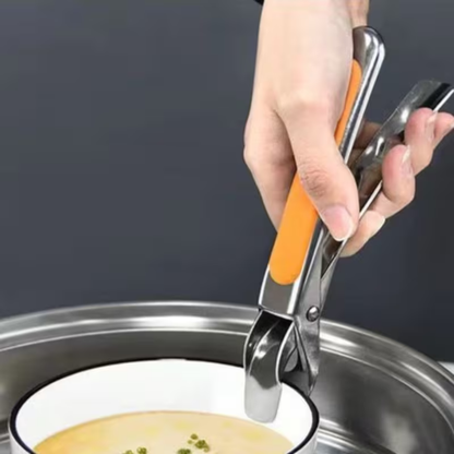 2-Pack Stainless Steel Heat-Resistant Clamping Pliers | Non-Slip