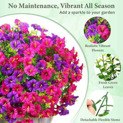 💥 Hot Sale 🌟 UV Resistant Artificial Petunia Flowers
